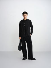 Men's Slim-Fit Embroidered Business Shirt