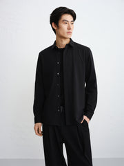 Men's Slim-Fit Embroidered Business Shirt