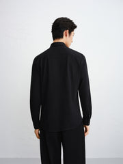 Men's Slim-Fit Embroidered Business Shirt