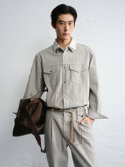Men's Loose-Fit Denim Shirt