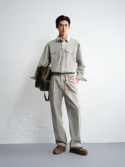 Men's Loose-Fit Denim Shirt