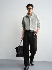 Men's Allover Textured Jacquard Shirt