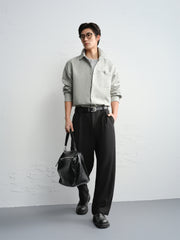 Men's Allover Textured Jacquard Shirt