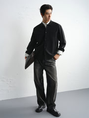 Men's Loose-Fit Acetate Cardigan