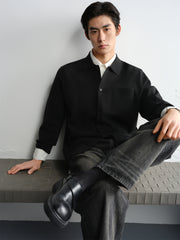 Men's Loose-Fit Acetate Cardigan