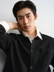 Men's Loose-Fit Acetate Cardigan