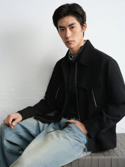 Men's Textured Jacquard Commuter Jacket