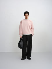 Men's Loose-Fit Embroidered Crewneck Sweatshirt