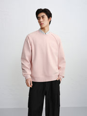 Men's Loose-Fit Embroidered Crewneck Sweatshirt