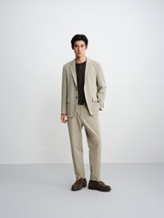 Men's Seersucker Notch-Lapel Blazer