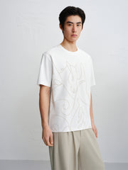 Men's Textured Graphic T-Shirt