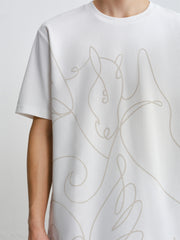 Men's Textured Graphic T-Shirt