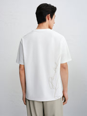 Men's Textured Graphic T-Shirt