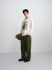 Men's Graphic Print Crewneck Sweatshirt