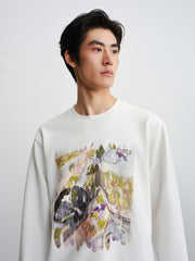 Men's Graphic Print Crewneck Sweatshirt