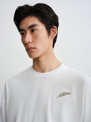 Men's Printed and Embroidered T-Shirt