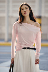 Women's Lyocell-Blend Straight-Neck T-Shirt