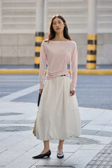 Women's Lyocell-Blend Straight-Neck T-Shirt