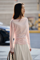Women's Lyocell-Blend Straight-Neck T-Shirt
