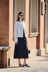 Women's Short Tweed Knit Jacket