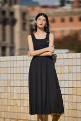 Women's Slim U-Neck Sleeveless Dress