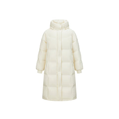 Women's Hooded Extra Long Warm Puffer Jacket