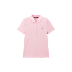 Women's Embroidered Polo Shirt with Mulberry Silk