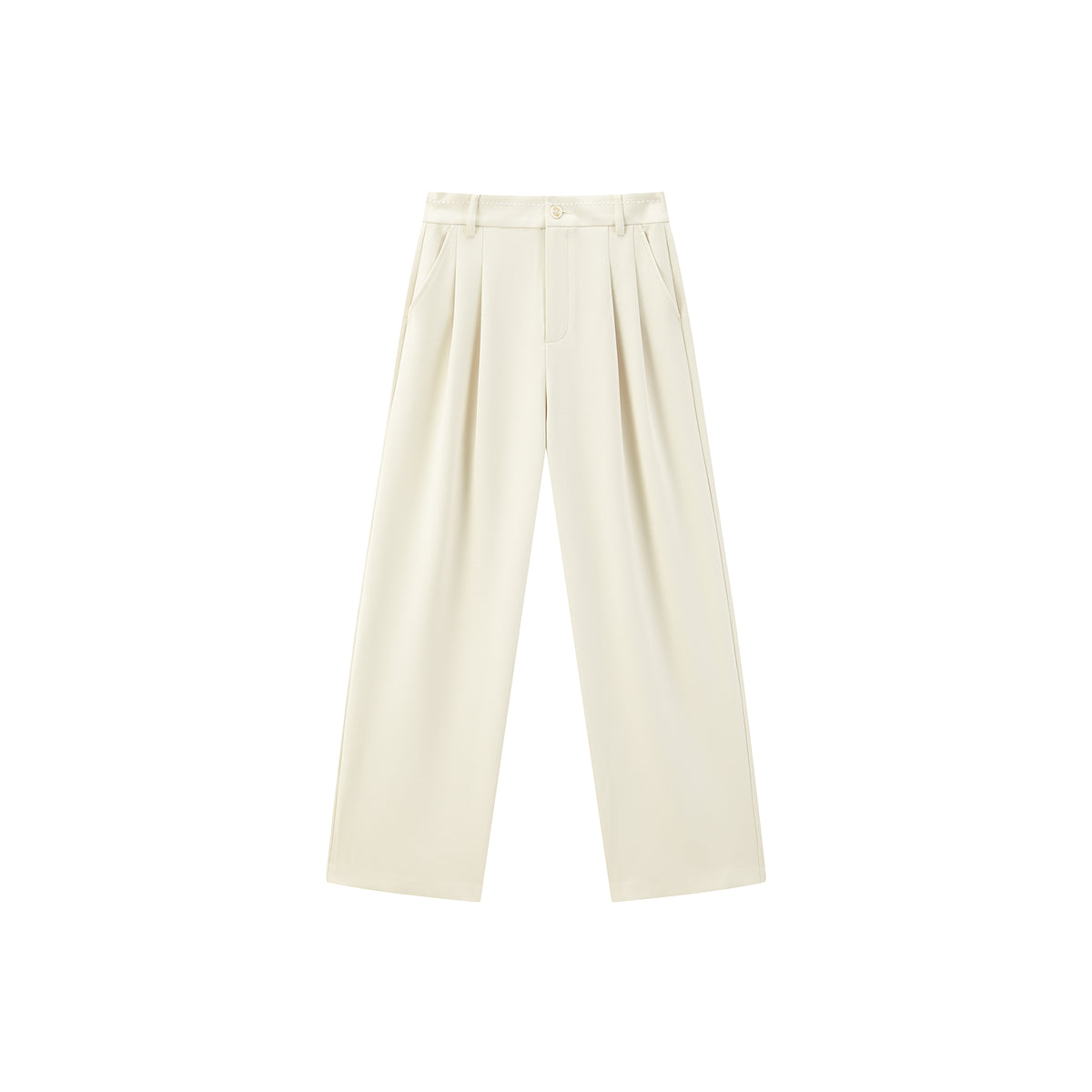 Women's High Waist Straight Trousers