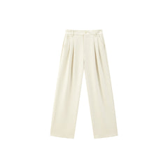 Women's High Waist Straight Trousers