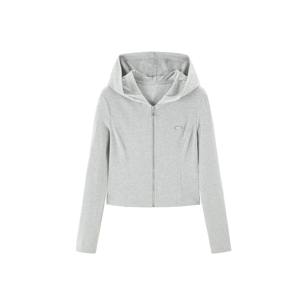 Women's Slim-Fit Contoured Panel Hooded Sweatshirt