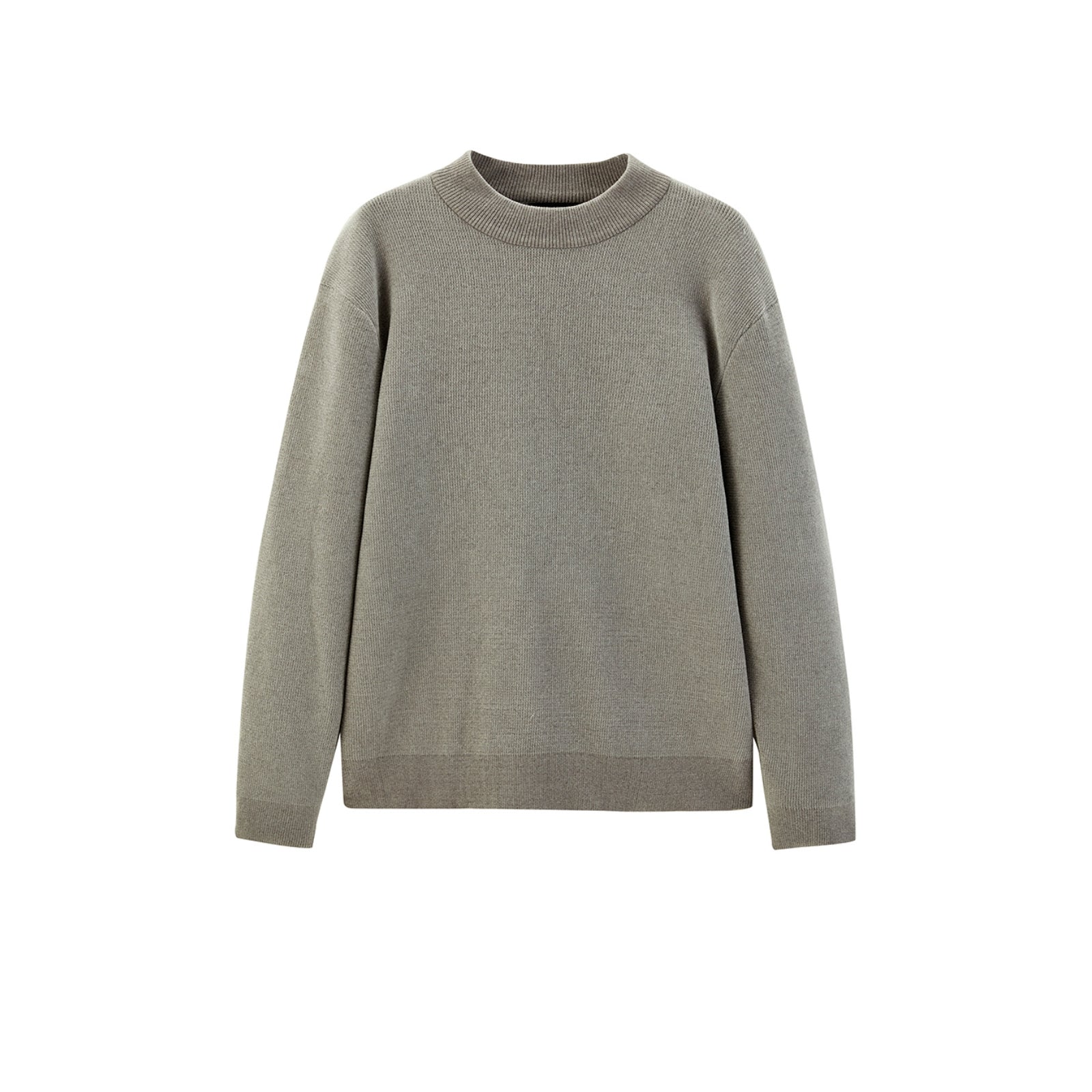 Men's Mock Neck Textured Pullover