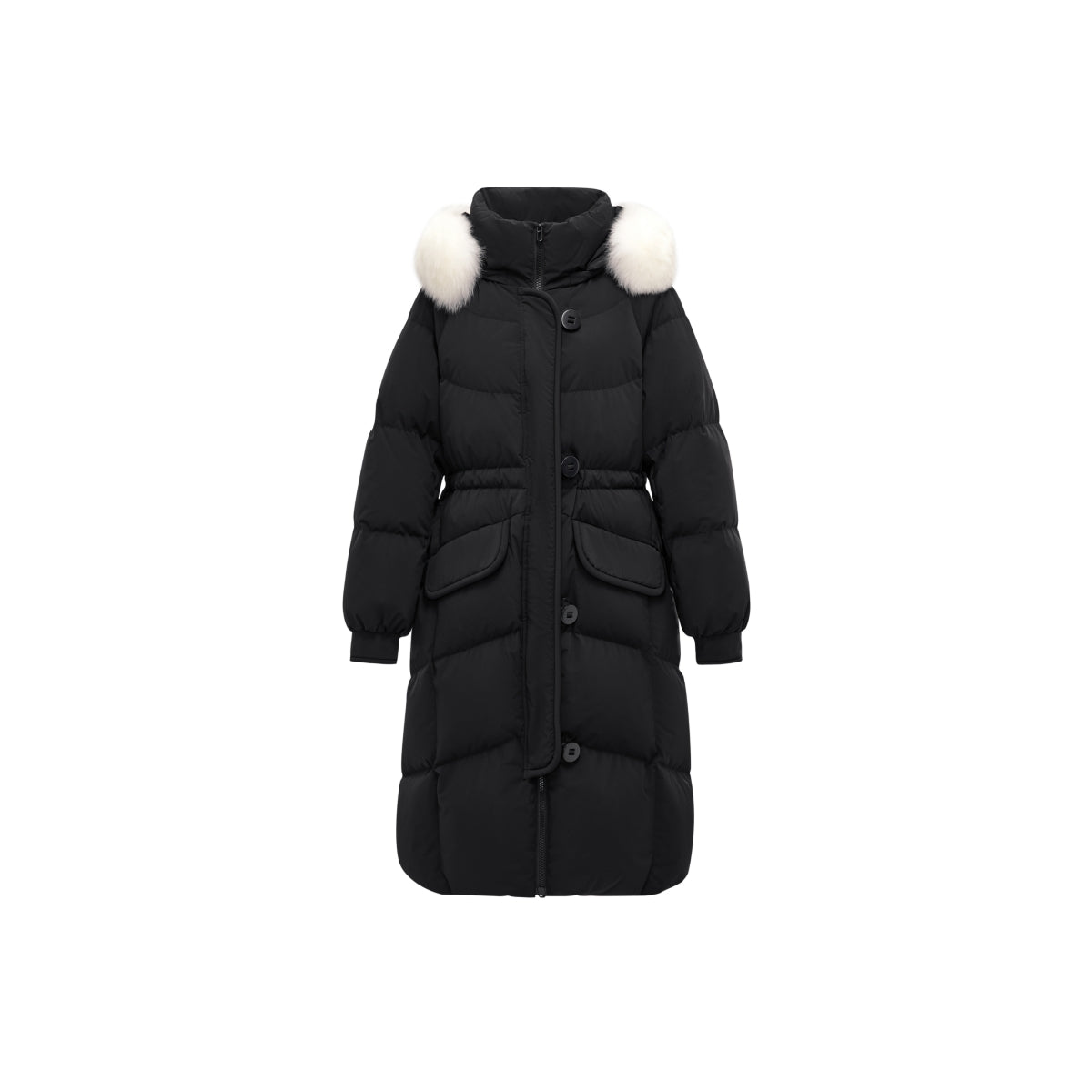 Women's Parka Down Coat With Fox Fur Collar