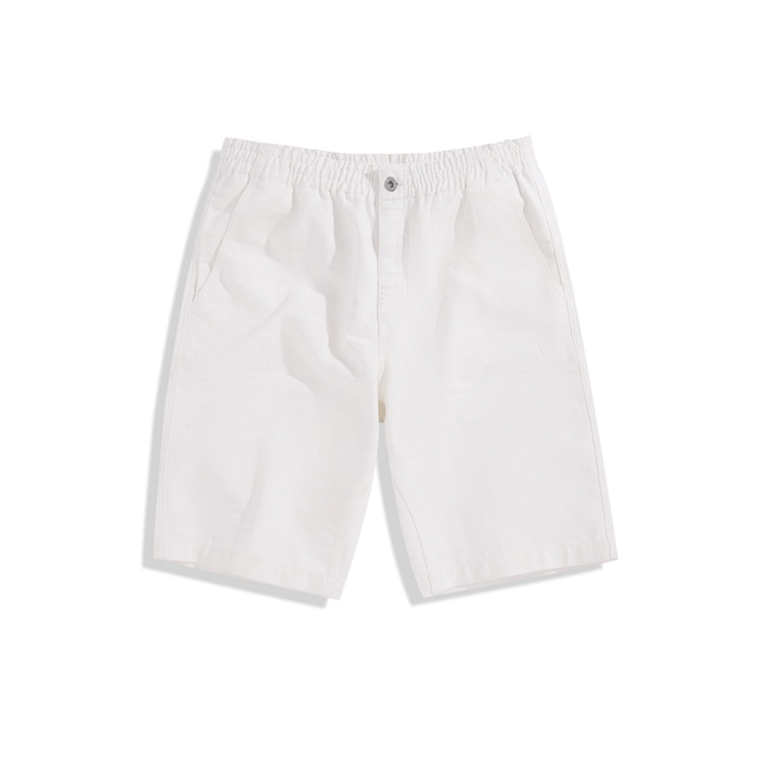 Men's White Denim Short