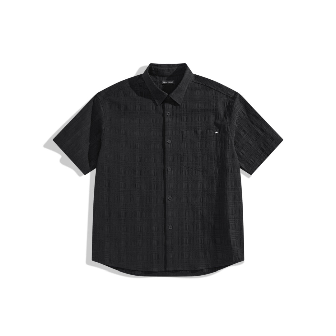 Men's Textured Jacquard Shirt