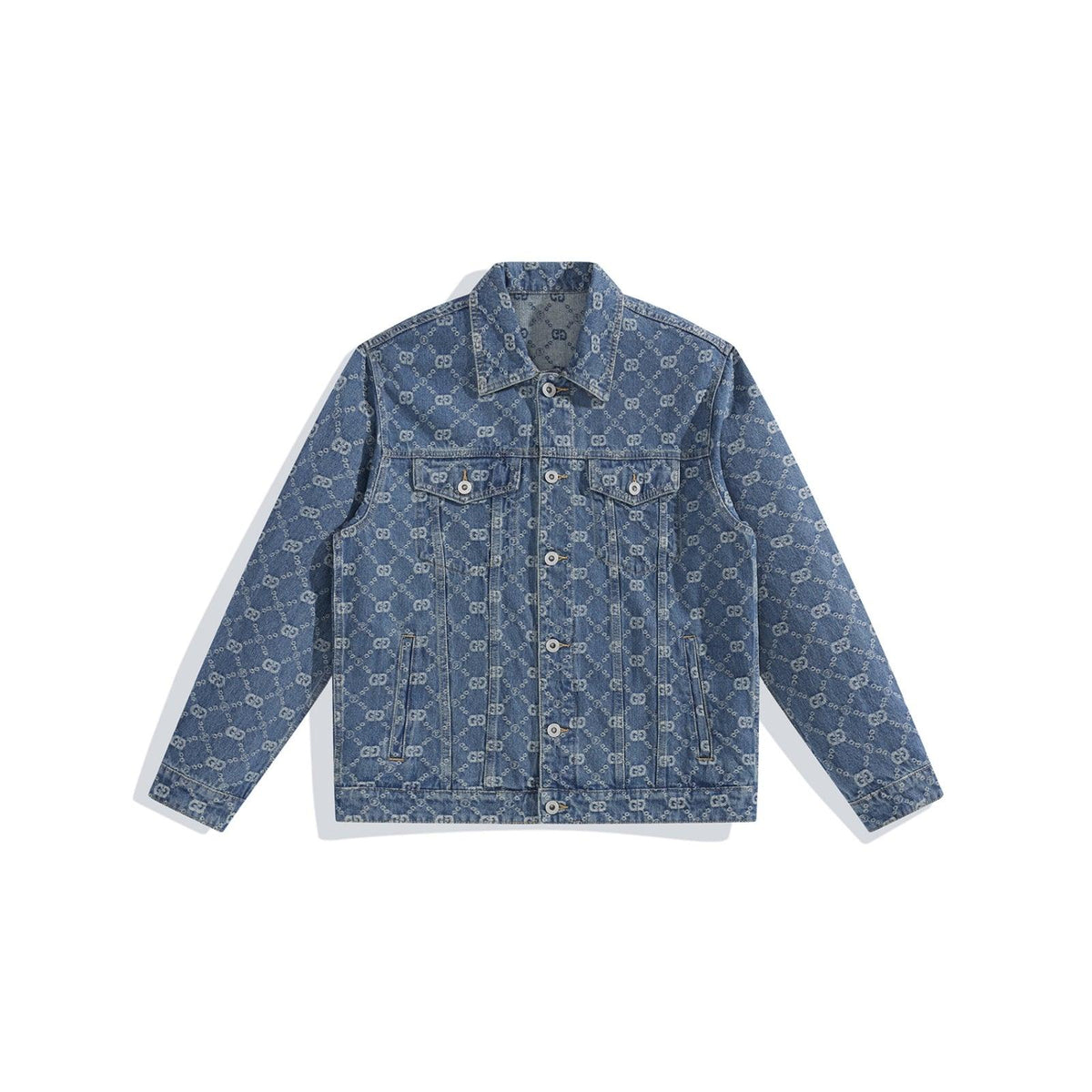 Men's Vintage Jacquard Denim Jacket