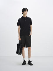 Men's Solid Straight-Leg Shorts