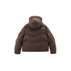 Women's Quilted Hooded Crop Puffer Jacket