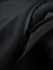 Men's Pleated Straight-Leg Pants with 3D Patch Pockets