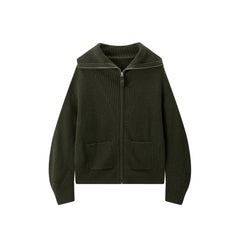 Women's Goatskin-Blend Knit Cardigan