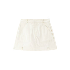 Women's High-Waisted A-Line Denim Skirt