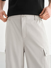 Men's Pleated Utility Parachute Pants