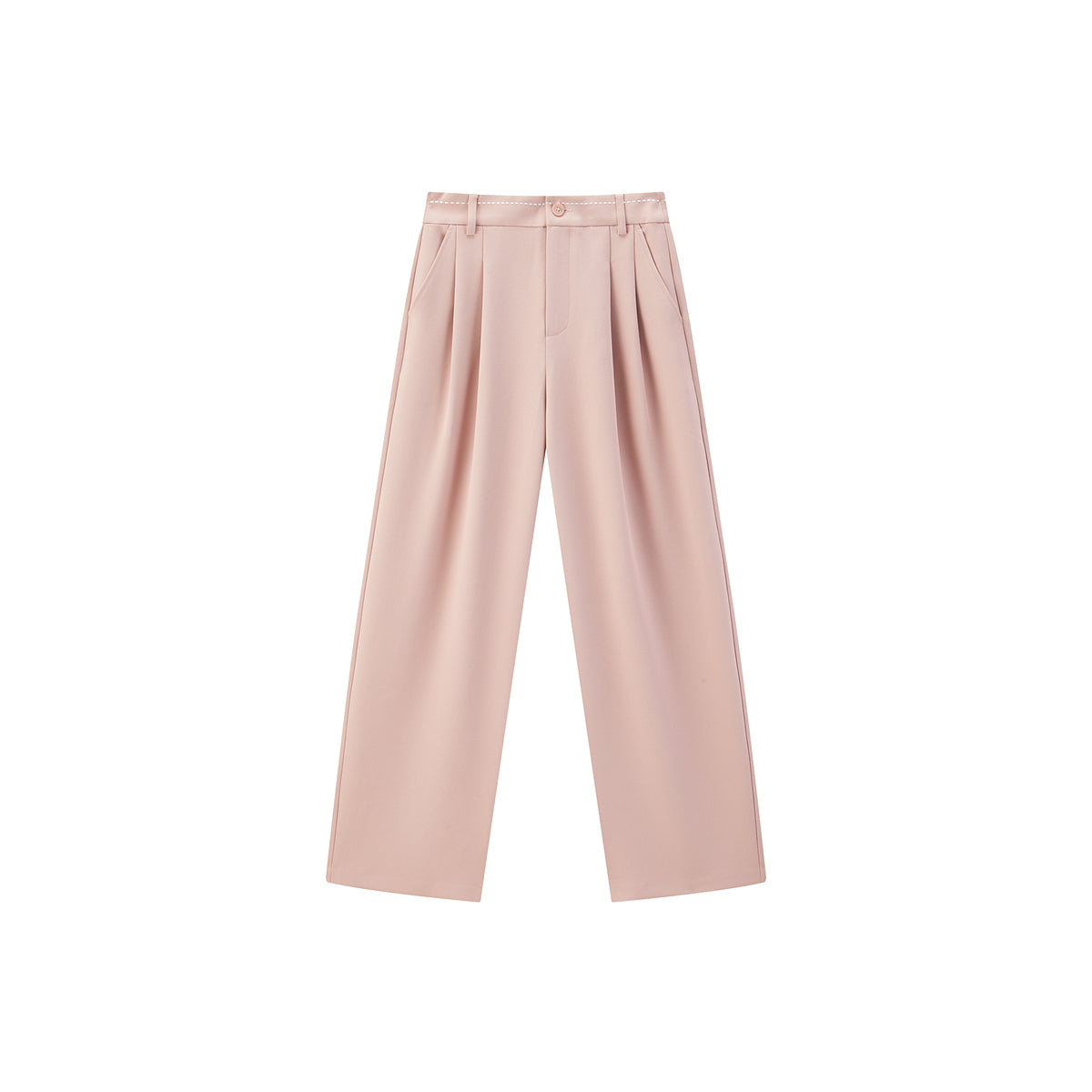 Women's High Waist Straight Trousers