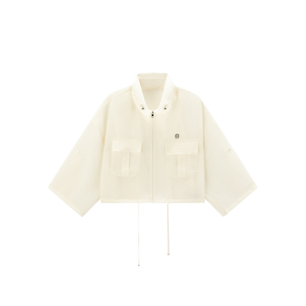 Women's Cropped Acetate Utility Jacket