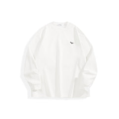 Men's Basic T-Shirt with Dog 3D Embroidery