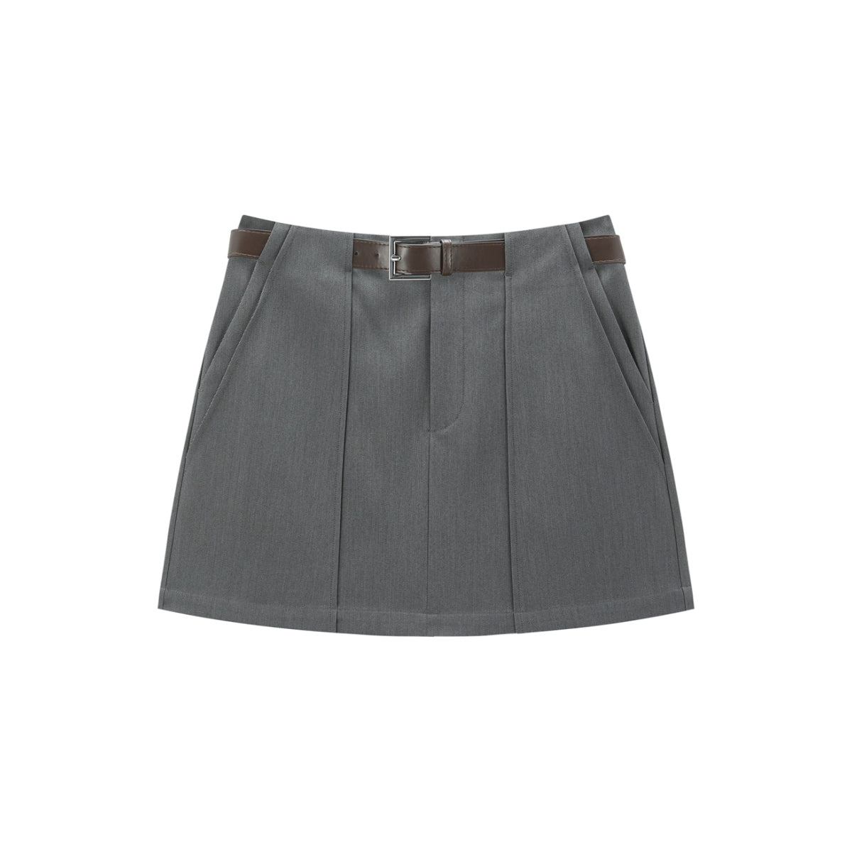 Women's Statement A-Line Mini Skirt with Belt