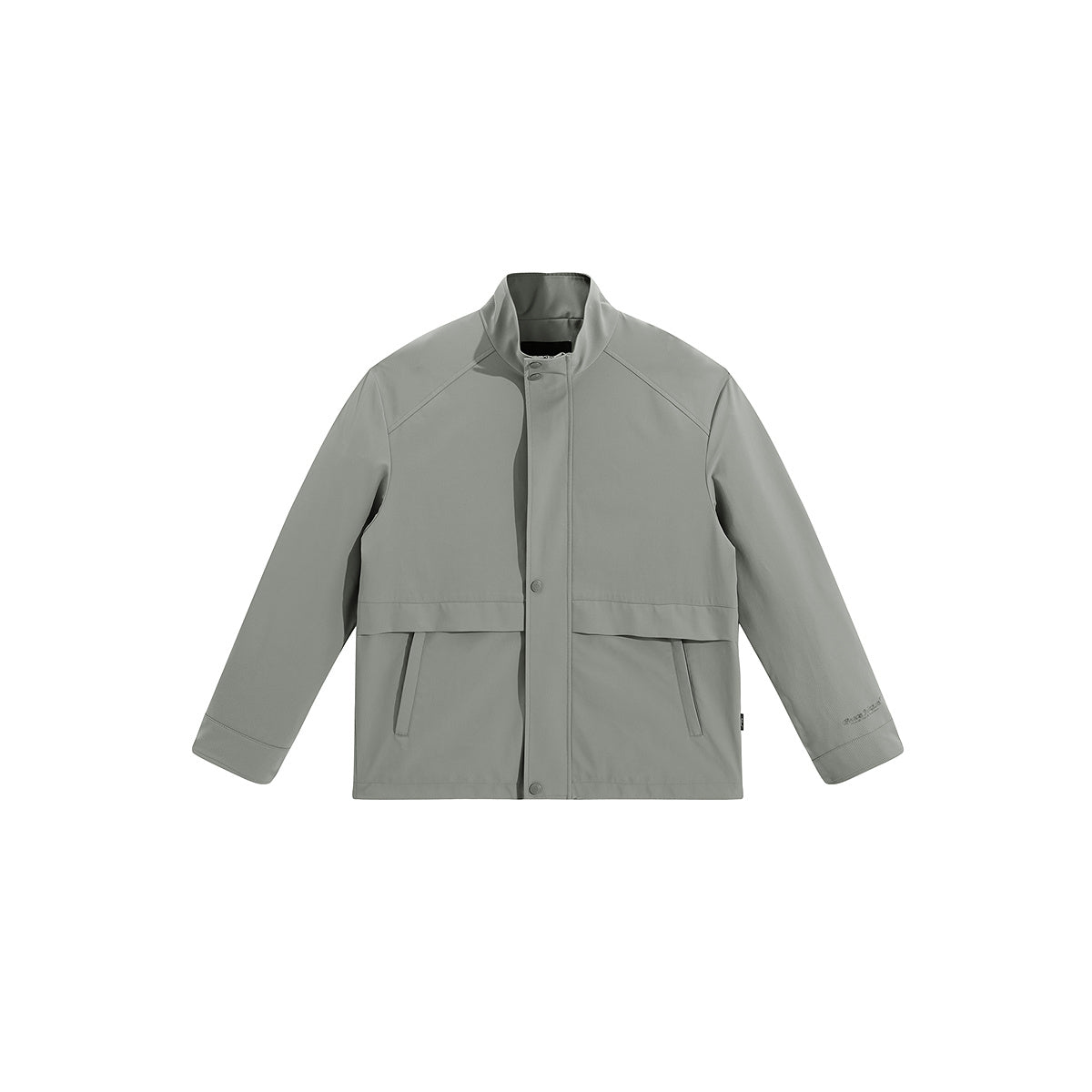 Men's Spliced Stand Collar Jacket