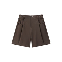 Women's Brown Utility-Inspired Casual Set