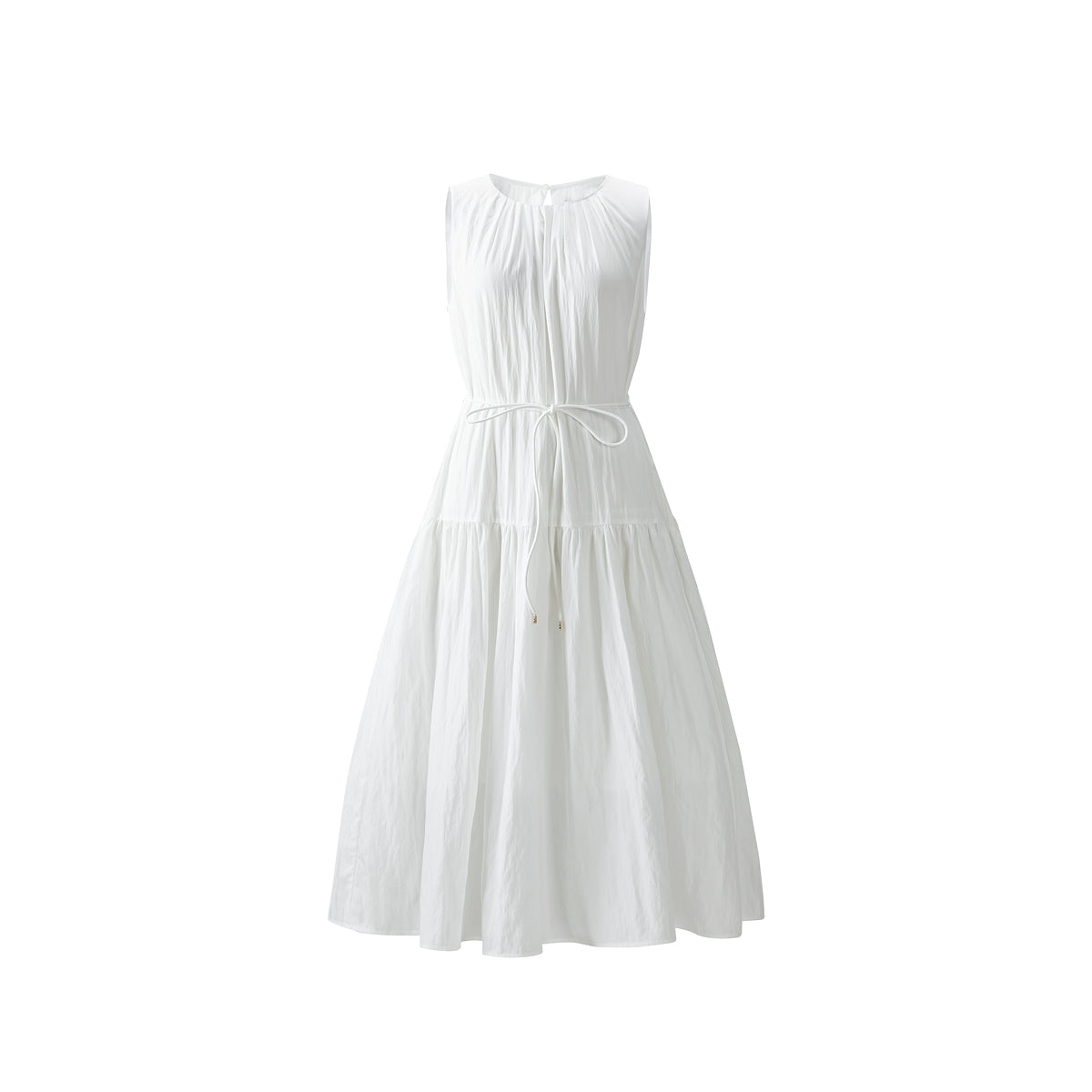Women's Sleeveless Vacation Dress with Back Cutout