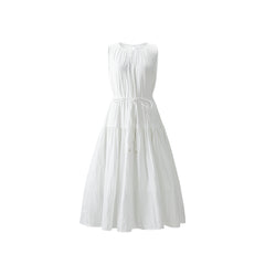 Women's Sleeveless Vacation Dress with Back Cutout