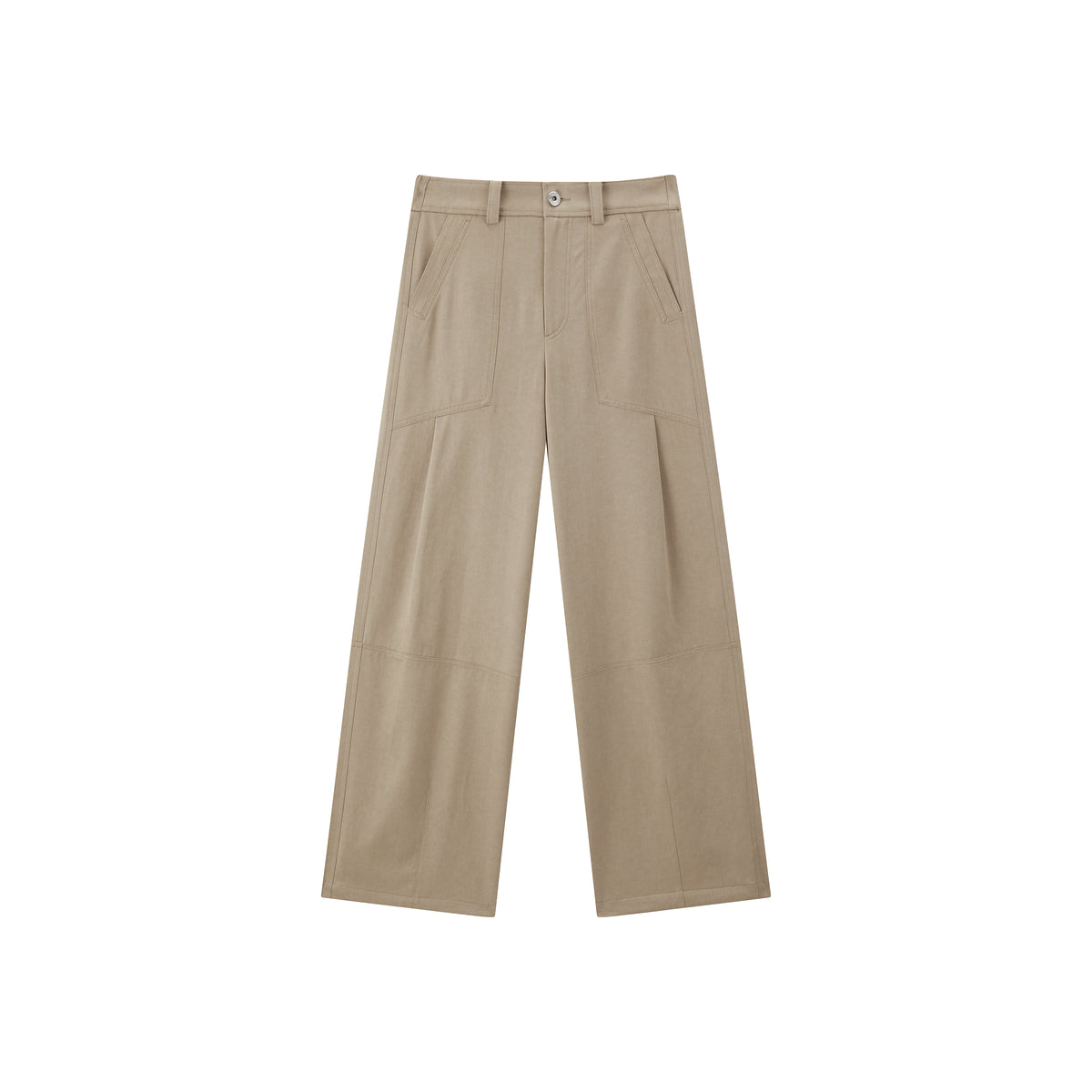 Women's High-Waist Wide-Leg Utility Pants